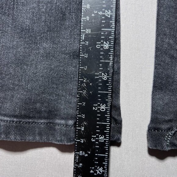 We The Free Jayde Jeans Womens 25 Gray High Rise Retro Flare Waist Double Button - Picture 14 of 15